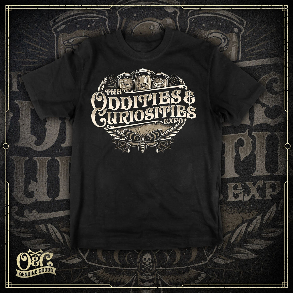 Death’s Head Moth Graphic T-Shirt – Oddities & Curiosities Expo Official Merch