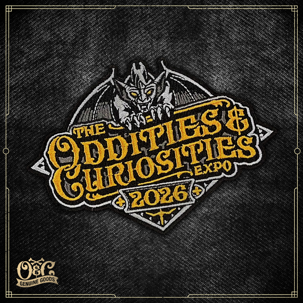 2026 Embroidered Patch – Oddities & Curiosities Expo Official Merch