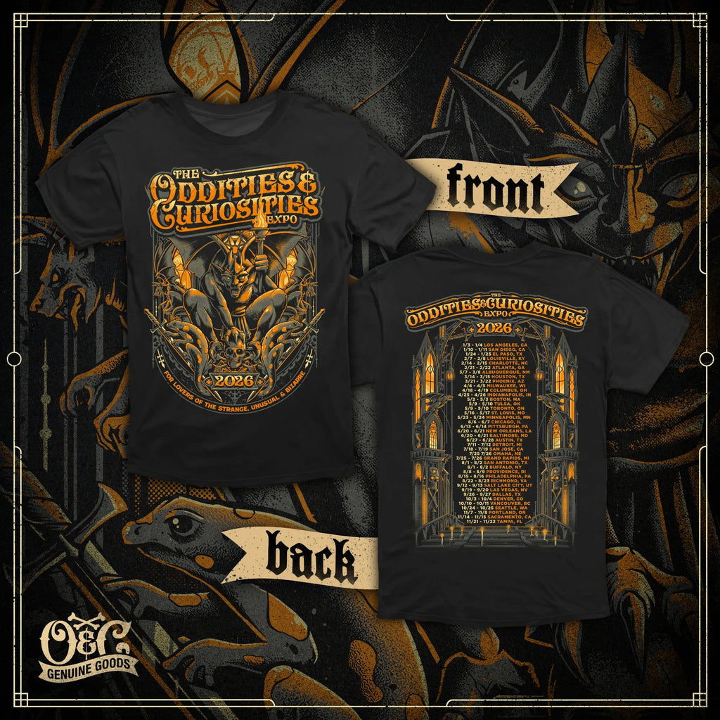 2026 Oddities & Curiosities Expo Official Tour T-Shirt