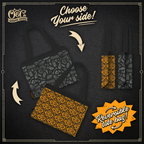 Orange/Grey Reversible Tote Bag – Oddities & Curiosities Expo Official Merch