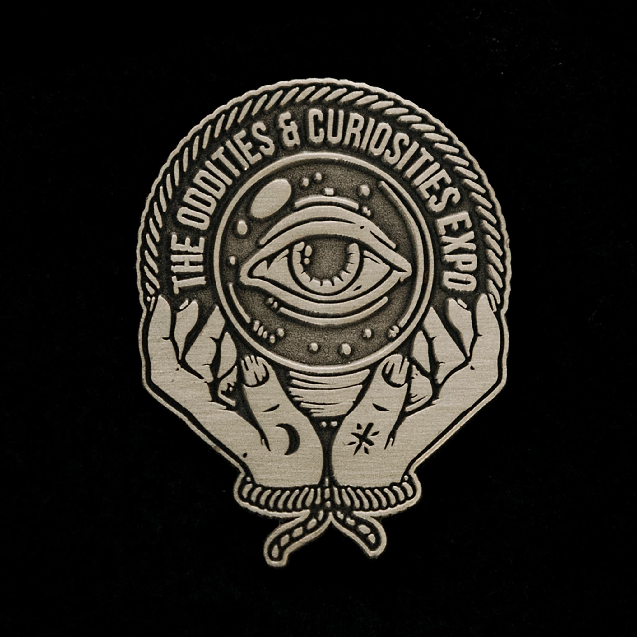 Crystal Ball Enamel Pin – Oddities & Curiosities Expo Official Merch
