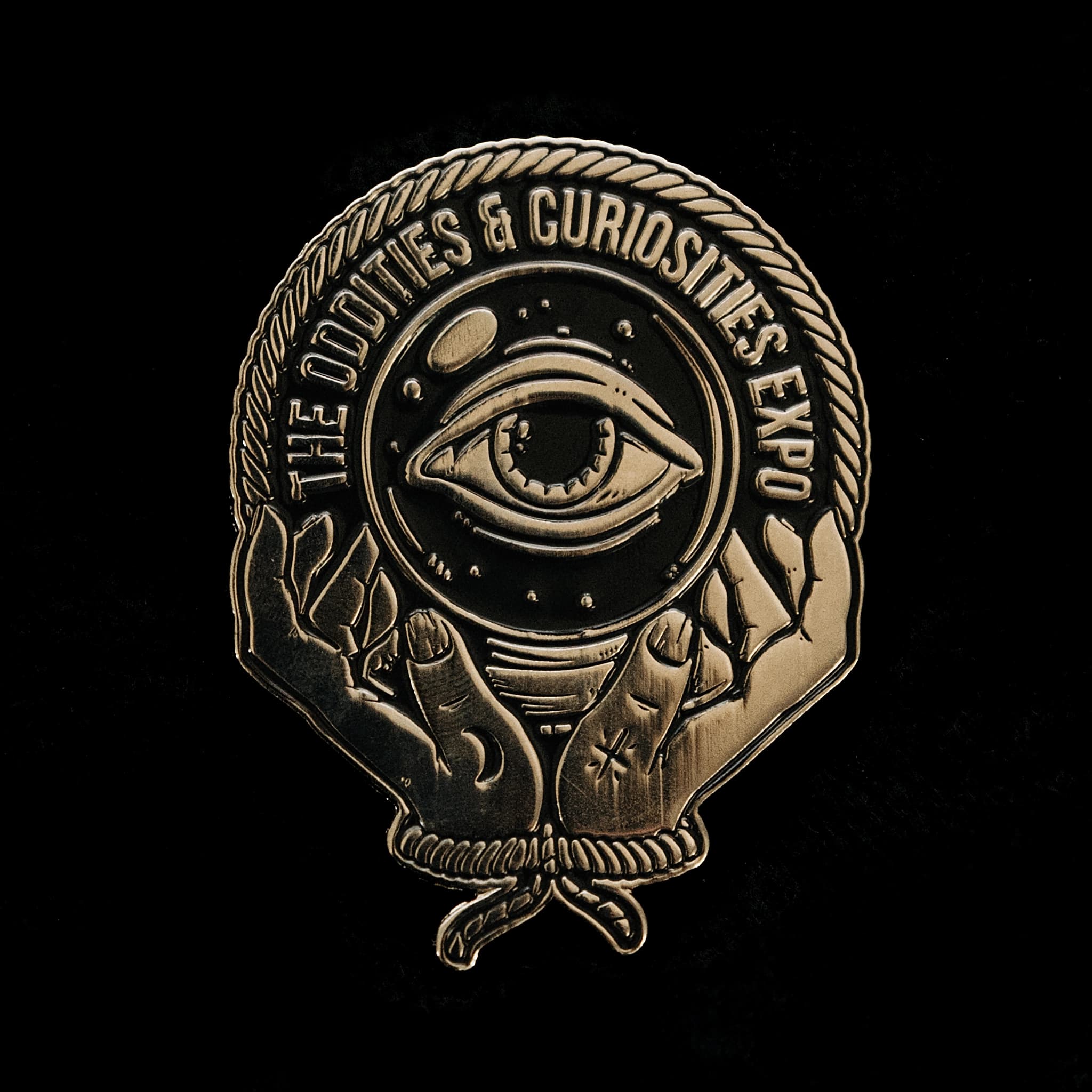 Crystal Ball Enamel Pin – Oddities & Curiosities Expo Official Merch
