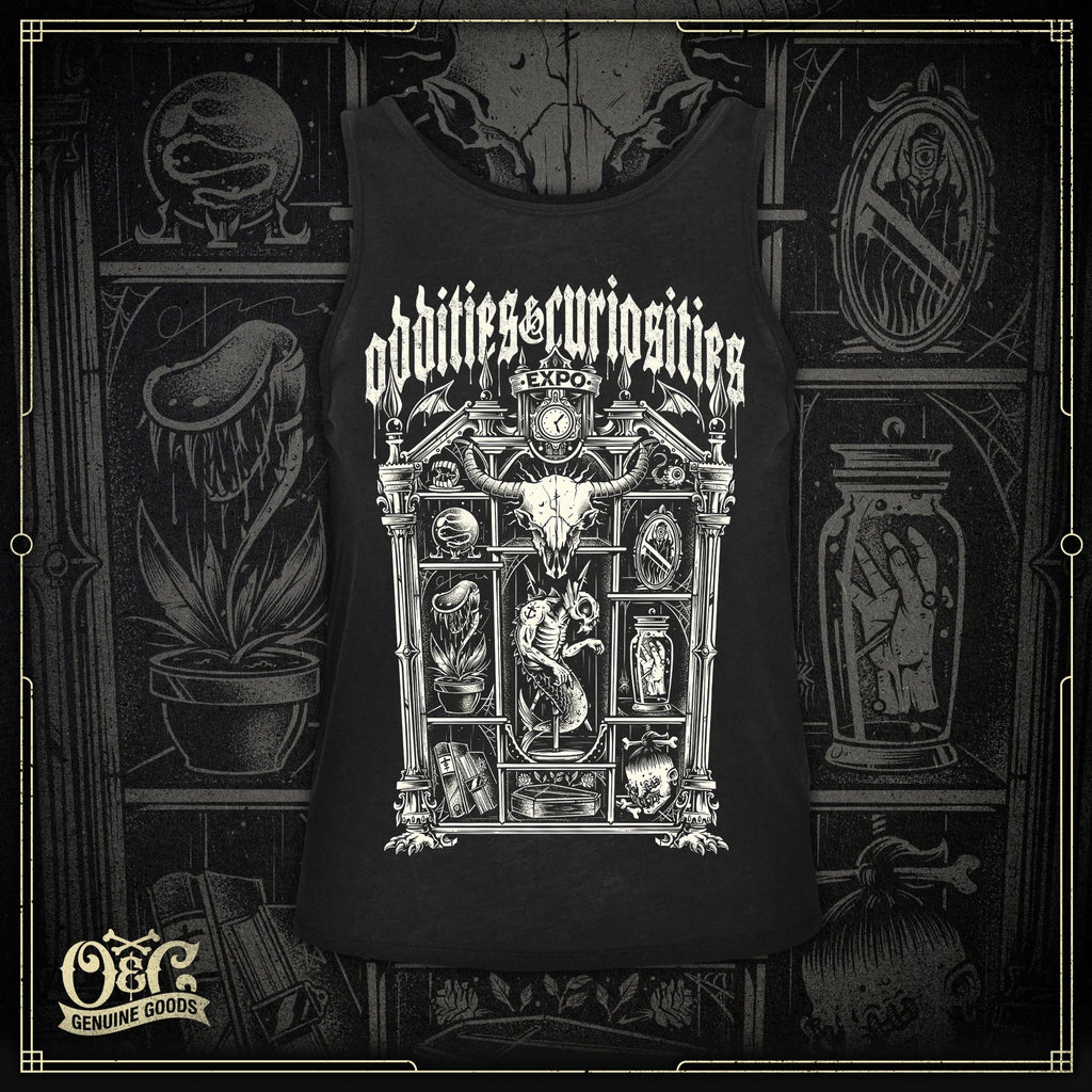 Curio Cabinet Tank Top – Oddities & Curiosities Expo Official Merch