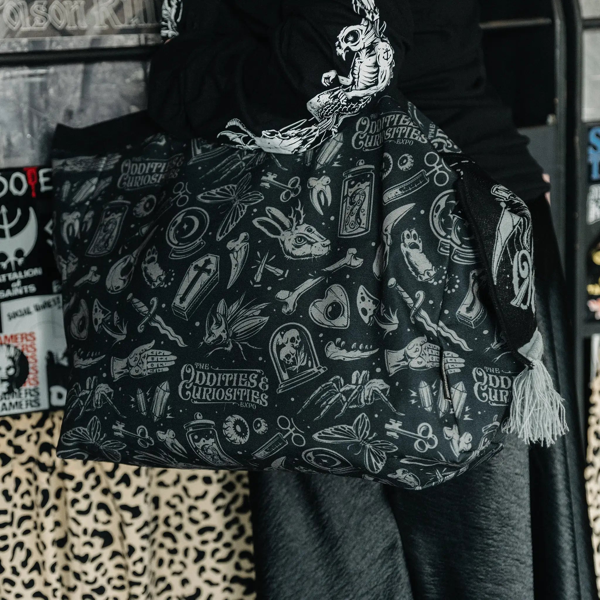 Orange/Grey Reversible Tote Bag – Oddities & Curiosities Expo Official Merch