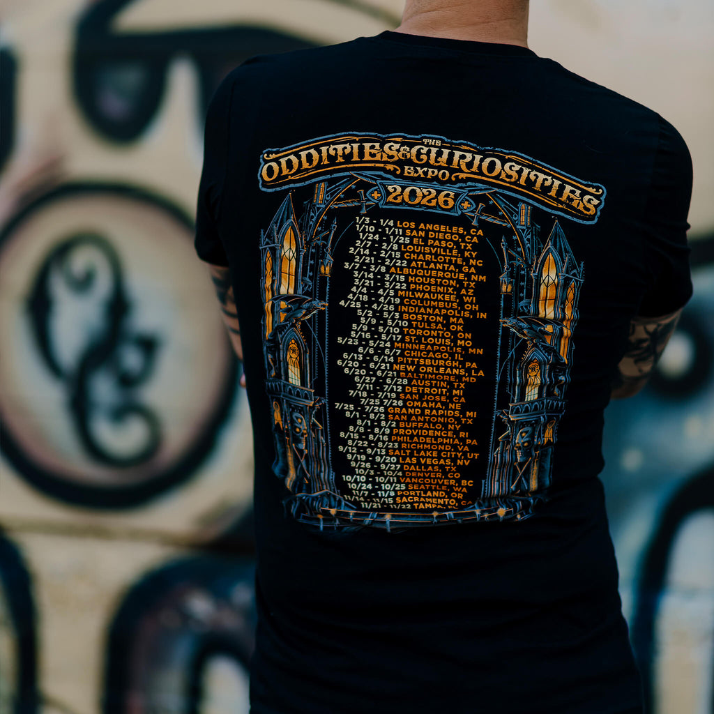 2026 Oddities & Curiosities Expo Official Tour T-Shirt
