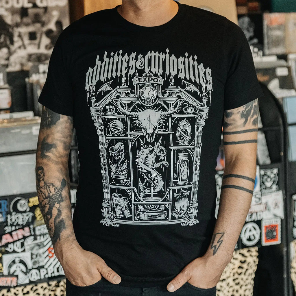 Curio Cabinet T-Shirt – Oddities & Curiosities Expo Official Merch