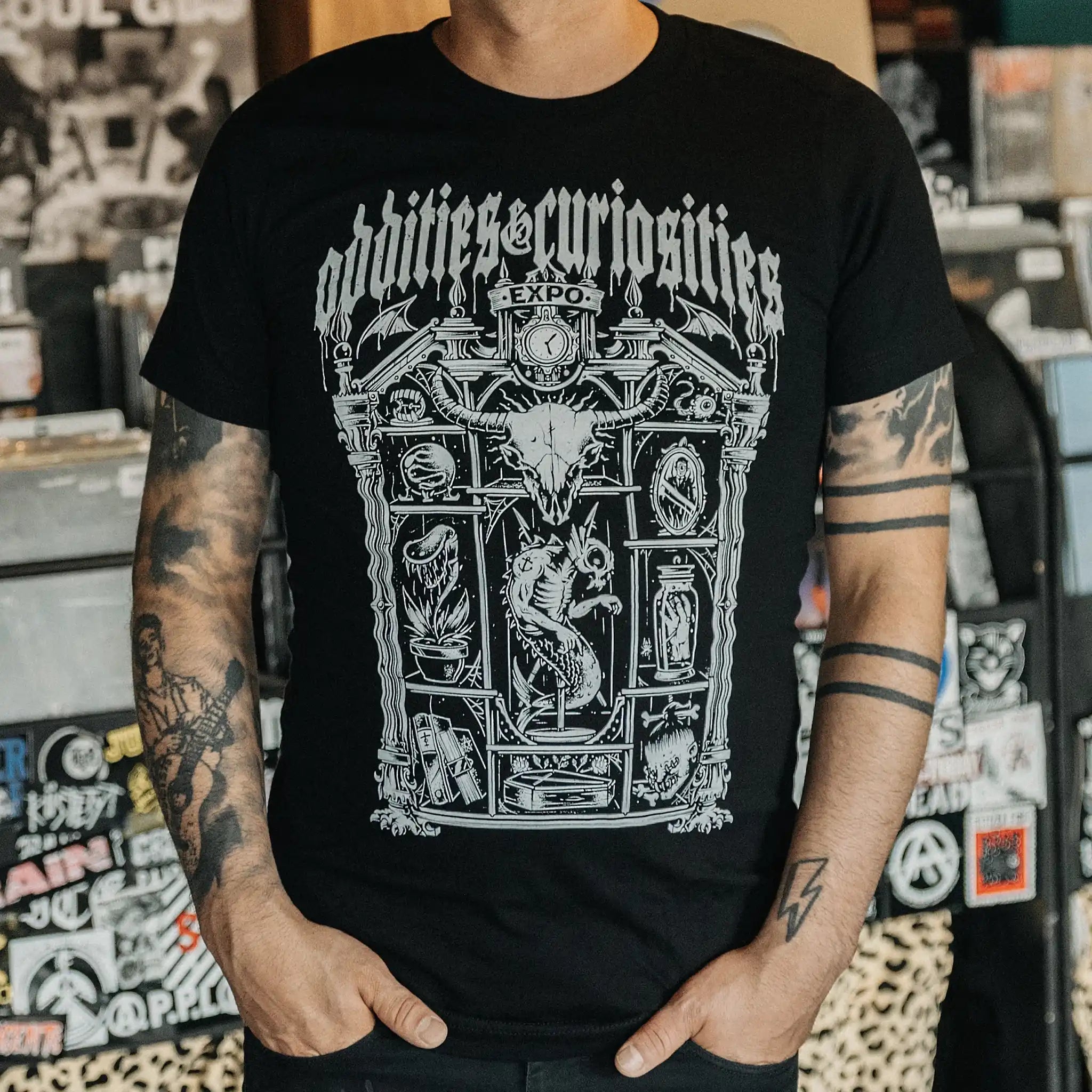 Curio Cabinet T-Shirt – Oddities & Curiosities Expo Official Merch