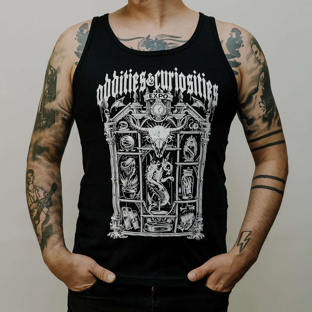 Curio Cabinet Tank Top – Oddities & Curiosities Expo Official Merch